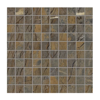  Tele di Marmo Reloaded Mosaico Fossil Brown Malevich Lappato 30x30 / Теле ди Мармо Релоадед Мосаико Фоссил Браун Малевич Лаппато 30x30 